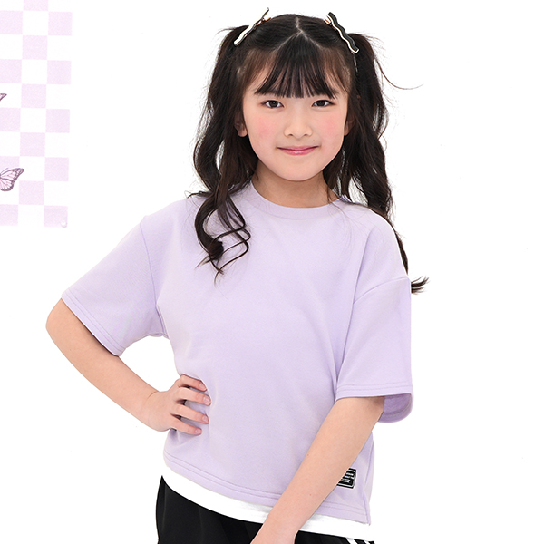 Bee des Bee 【浴衣・夏物TIMESALE】 重ね着風トップス Tシャツ 半袖