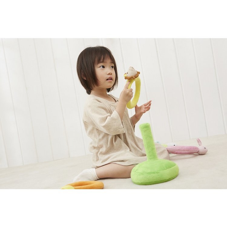 【お値下げ】BabyPark 教材 / 0歳 1歳 エド・インター 輪投げ おもちゃ 赤ちゃん 布おもちゃ 0歳 1歳