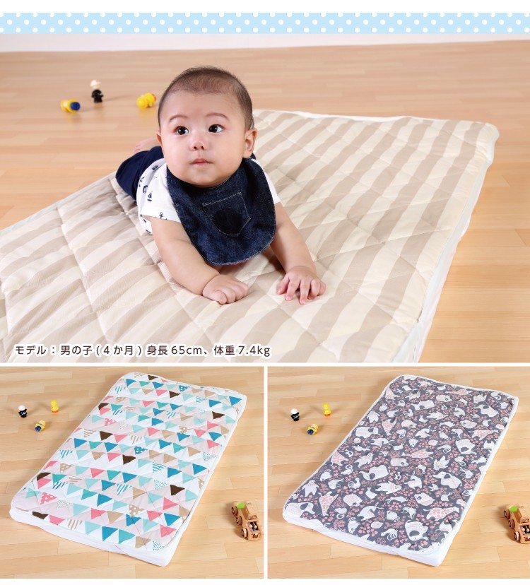 ベビー用敷パッド ベビーサイズ 70×120cm 日本製キルトパッド :lo-quiltpad-2152:6歳までの寝具図鑑 こどものふとん - 通販  - Yahoo!ショッピング