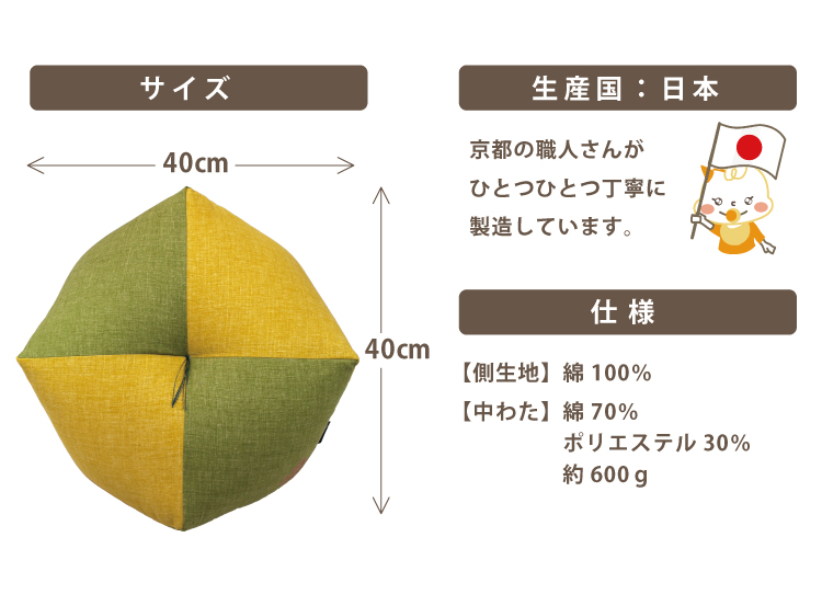 洛中高岡屋おじゃみ座布団ママサイズ