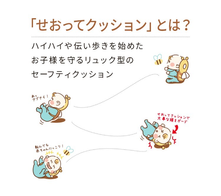 セーフティクッション KISS BABY せおってクッション
