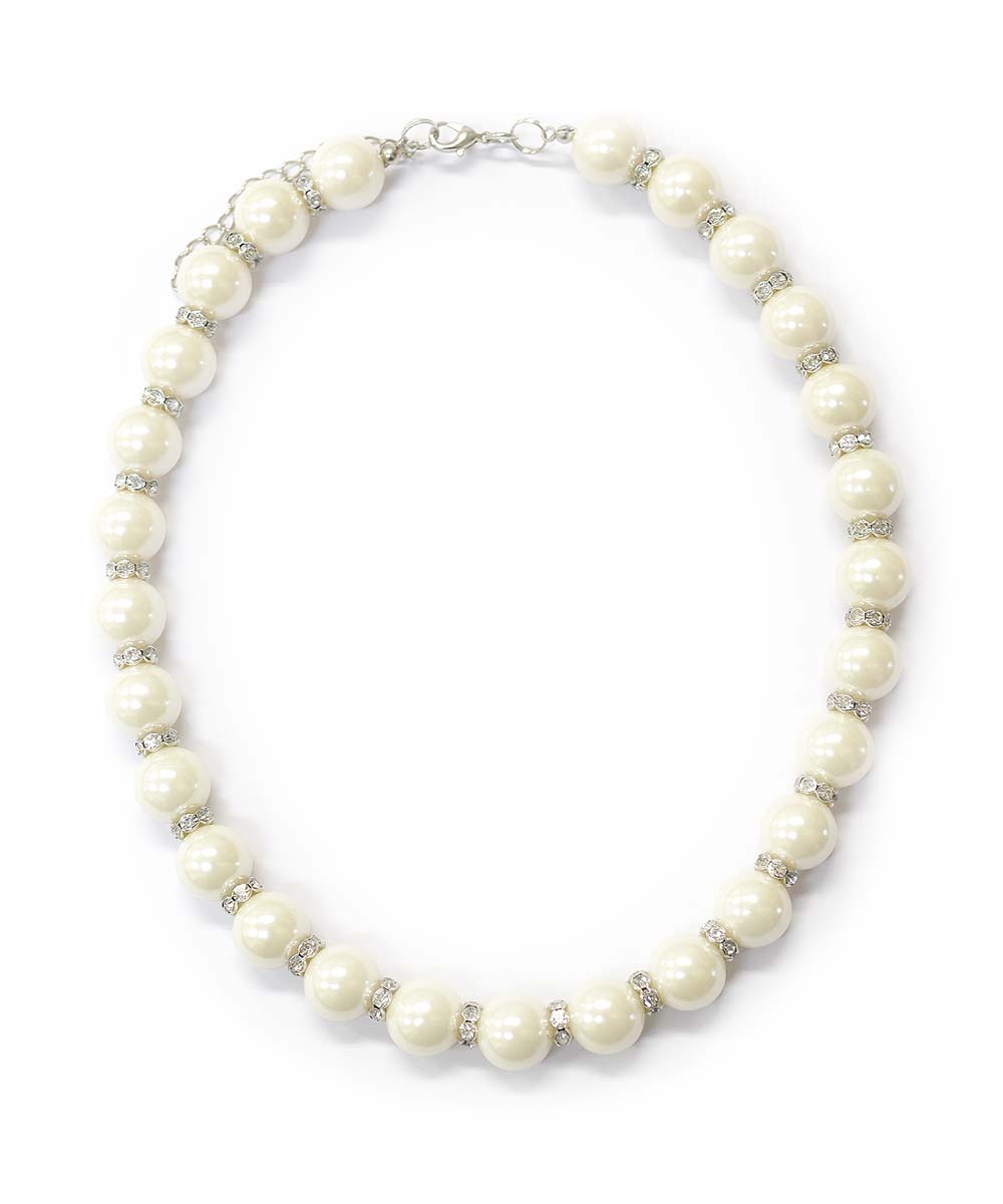 【美品】 KOEI TRADING パール ネックレス ホワイトゴールド 花珠真珠のネックレス・指輪｜品質を重視｜真珠卸 光栄トレーディング