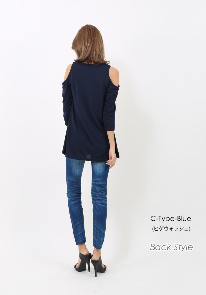 専用★芽風★ソフトデニム風ワンピ♪♪ストレッチ DAY CLOSET（デイ クローゼット）の「レディース セパレート風