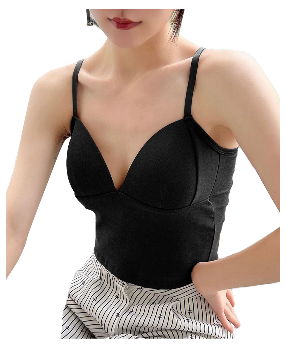 KOEISTORE ノンワイヤーブラ レディース 春 夏 春夏 黒 白