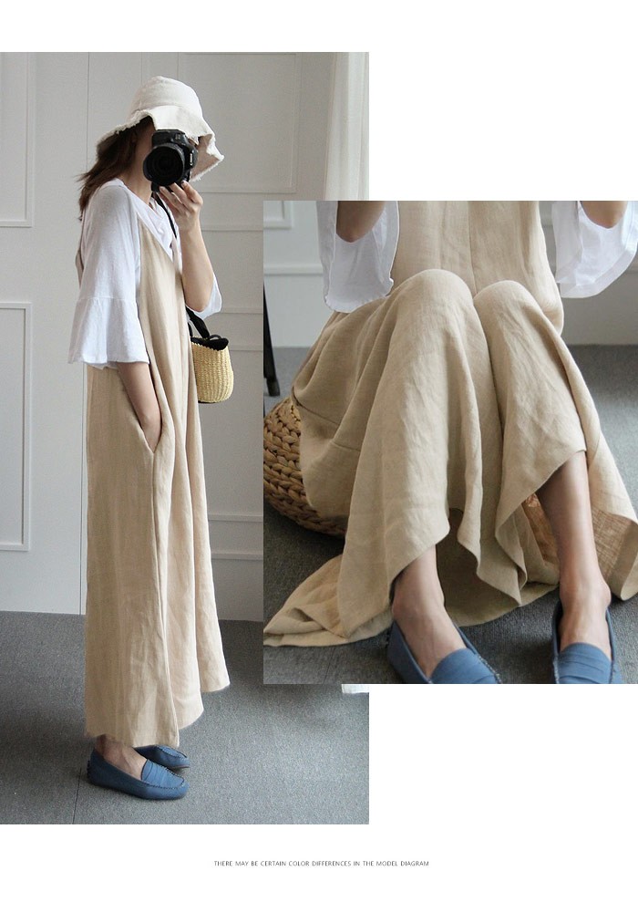【OYSHO】リネン混紡バルーンサロペット Balloon jumpsuit with linen | OYSHO United States