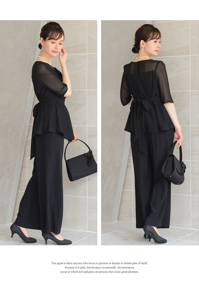 KOEISTORE パンツドレス レディース 春 夏 春夏 黒 紺