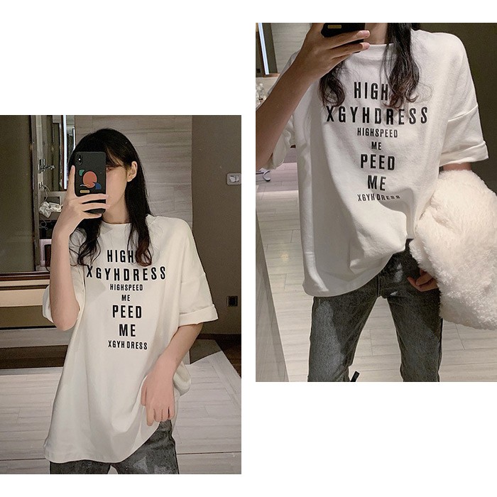 tシャツ レディース 春 夏 春夏 白 半袖 ロゴ カットソー Uネック トップス ビッグサイズ ロング チュニック ホワイト グレー 20代 30代  ママ 母 送料無料