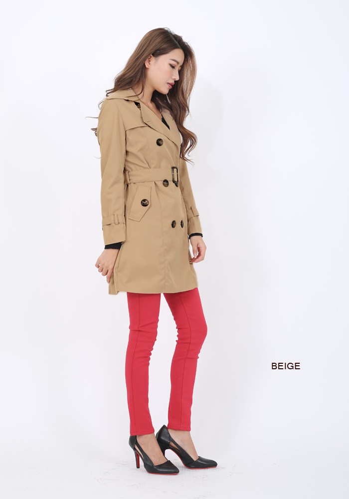 COS” ショートツイルトレンチコート/ジャケット Beige (COS