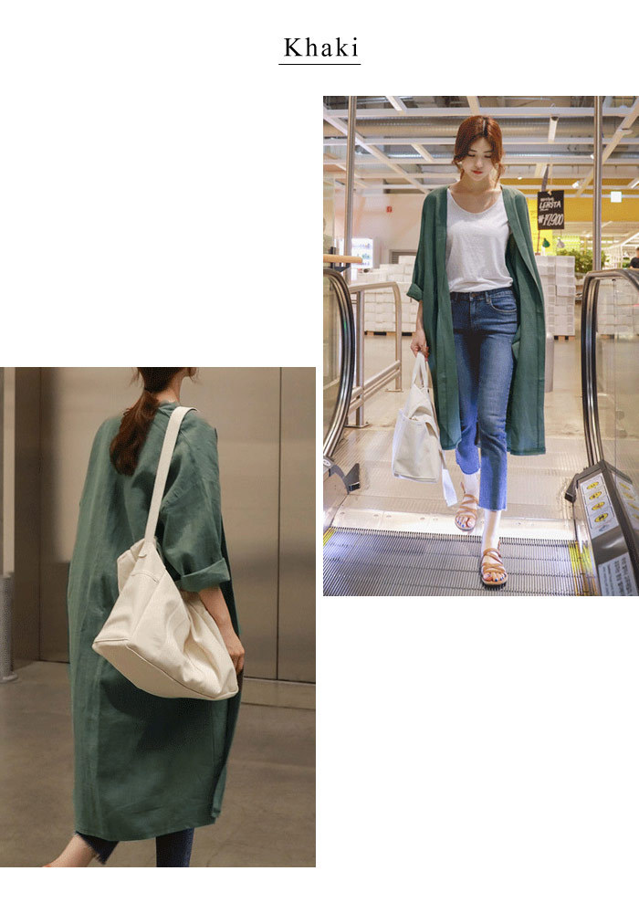 KOEISTORE コート レディース ジャケット ノーカラーコート 春
