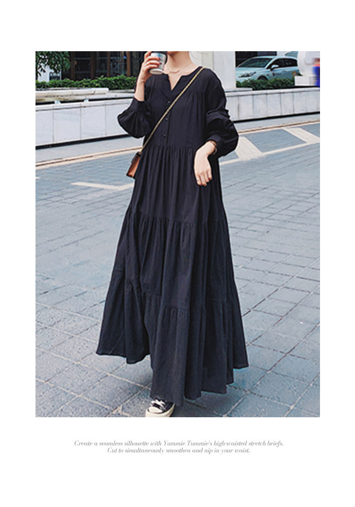KOEISTORE ワンピース レディース 春 夏 春夏 黒 シャツ