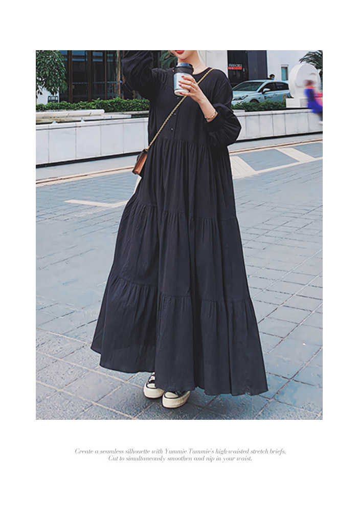 KOEISTORE ワンピース レディース 春 夏 春夏 黒 シャツ