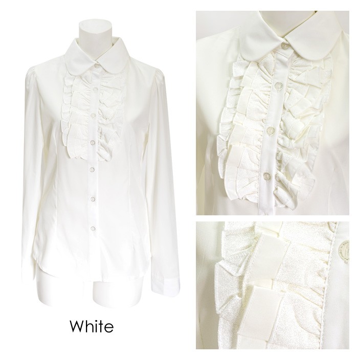 KOEISTORE 襟 フリル ブラウス シャツ レディース ワイシャツ Y KOEISTORE 襟 フリル ブラウス シャツ レディース ワイシャツ Y
