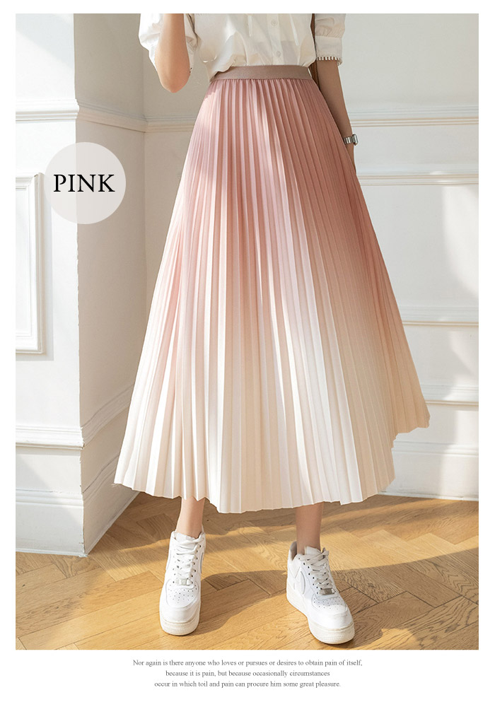 KOEISTORE スカート レディース プリーツスカートロング 春夏 黒