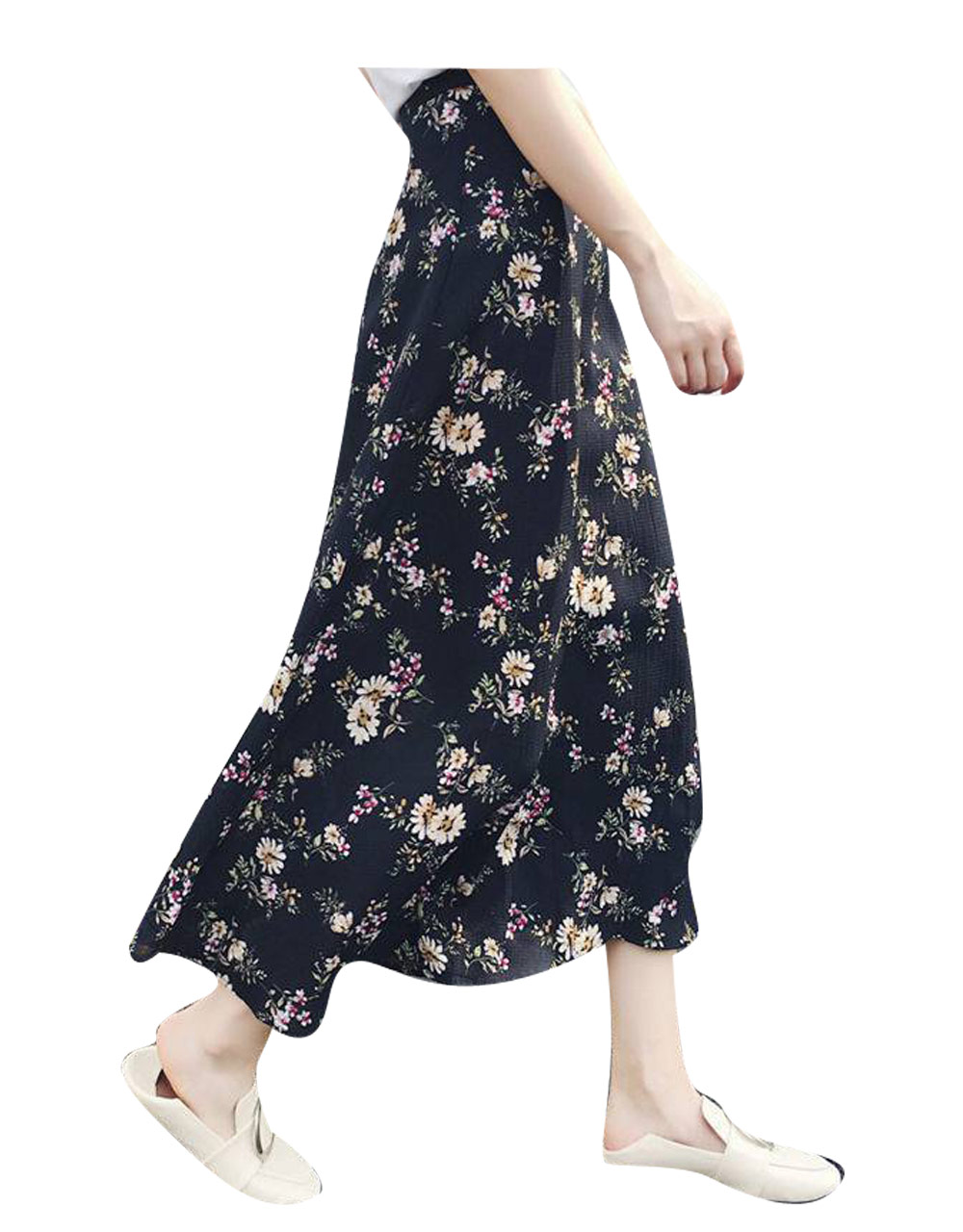 KOEISTORE スカート レディースロング 春夏 ラップスカート 巻き