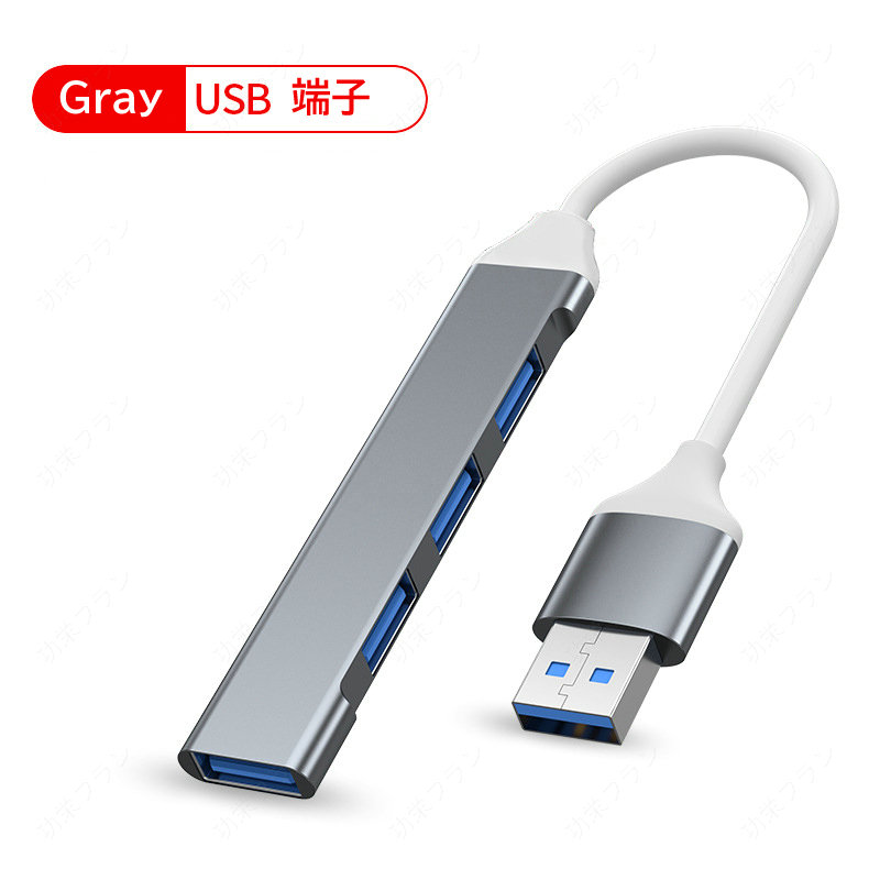 USBハブ 3.0 4ポート USB拡張 薄型 軽量設計 usbポート type-c 接続 USB 接続 コンパクト 4in1 3.0搭載 高速 Macbook Windows ノートPC｜koeiplan｜02