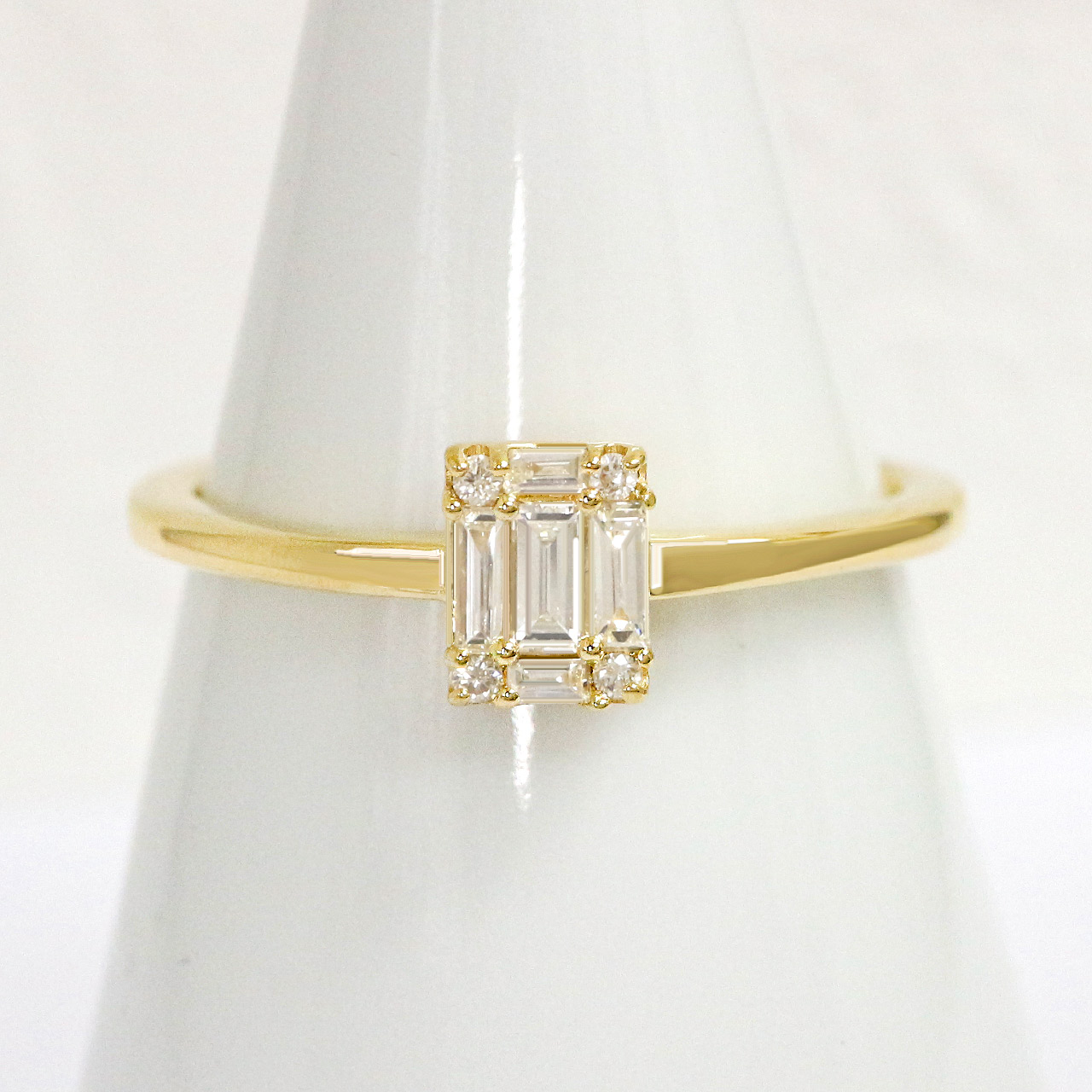 リング 指輪 ダイヤモンド レディース 0.15ct k18 18金 18k イエロー