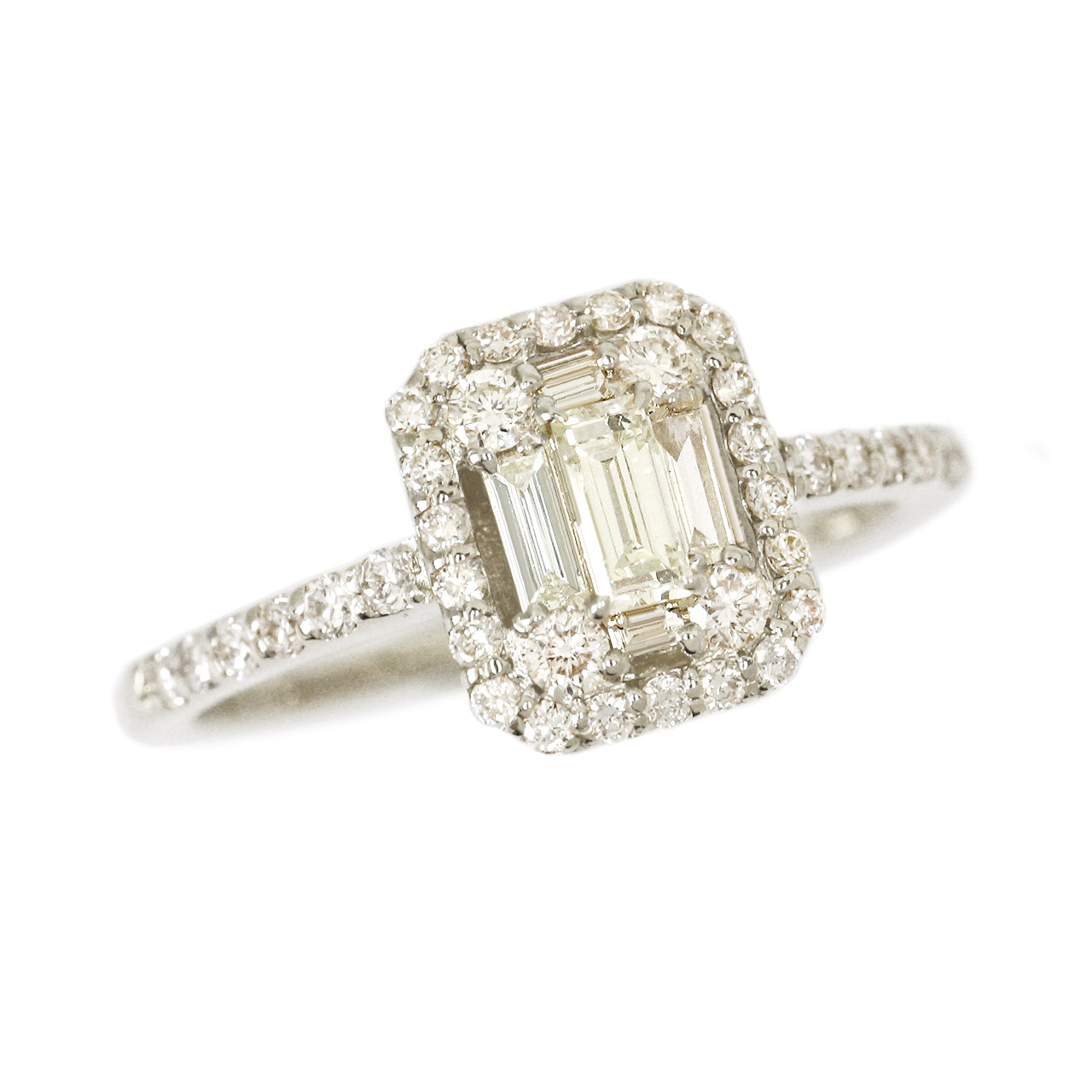 ダイヤモンド リング 指輪 レディース 0.5ct k18 18金 18k イエロー 