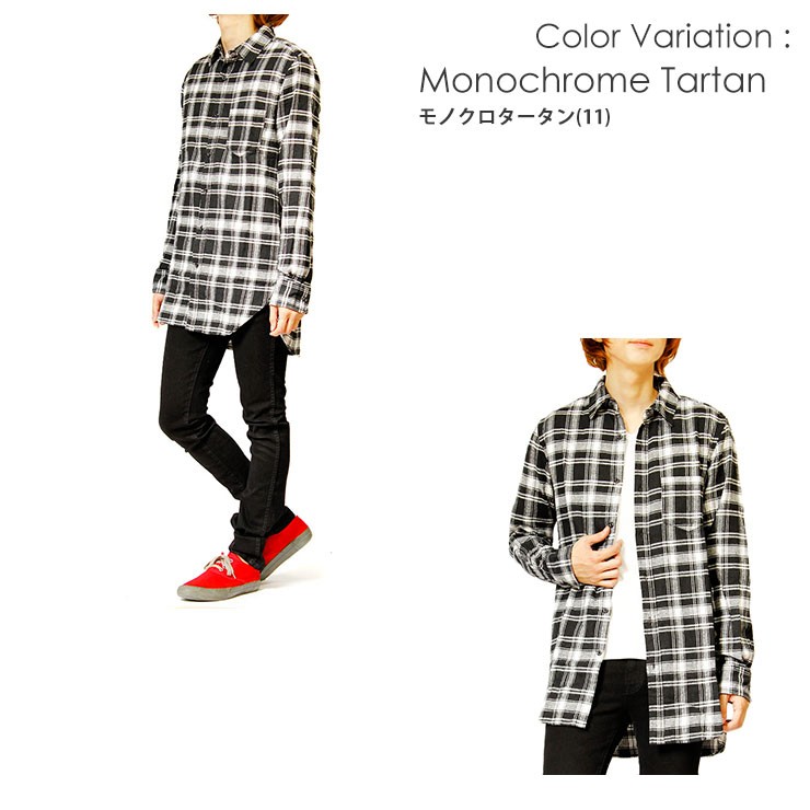 ネルシャツ メンズ チェック柄 ロング丈シャツ 長袖シャツ チェックシャツ チェック柄 赤 シャツ チェックシャツ 冬 Buyee Buyee Japanese Proxy Service Buy From Japan Bot Online