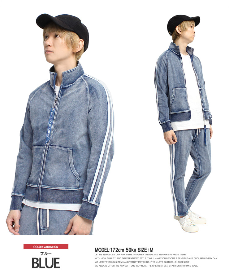 中綿ジャケット メンズ デニム ストレッチ ボリュームネック インディゴ リーバイス Levi Strauss & Co. *デニムジャケット*Sアウター綿