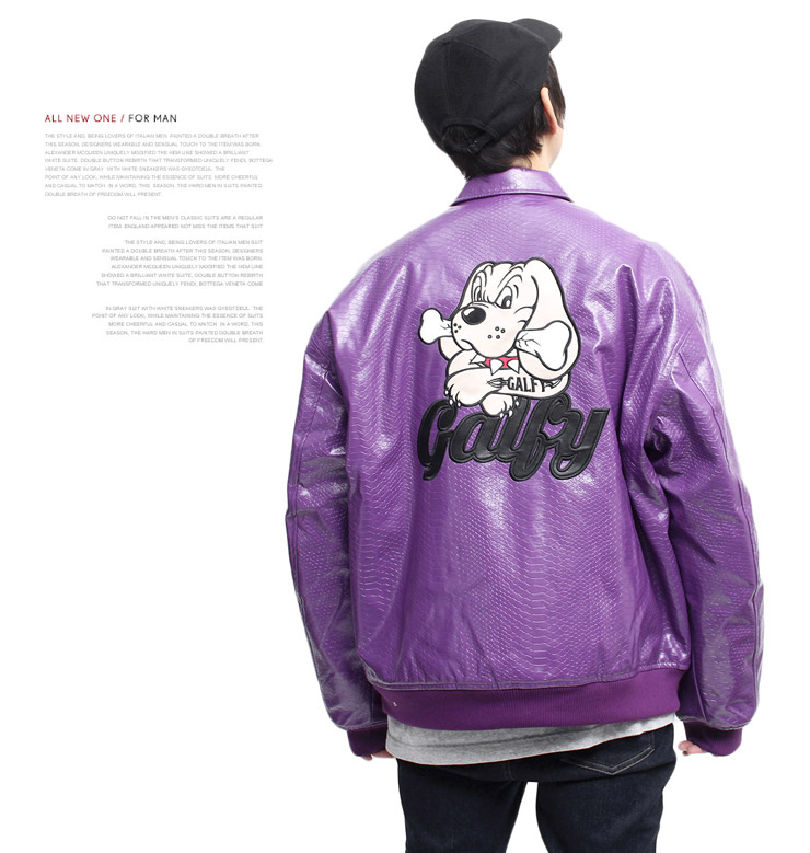 GALFY 【送料無料】 ガルフィー PU レザージャケット メンズ バイソン  