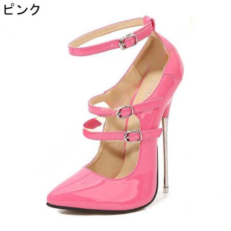 16cm スーパーハイヒール パンプス ポインテッドトゥ