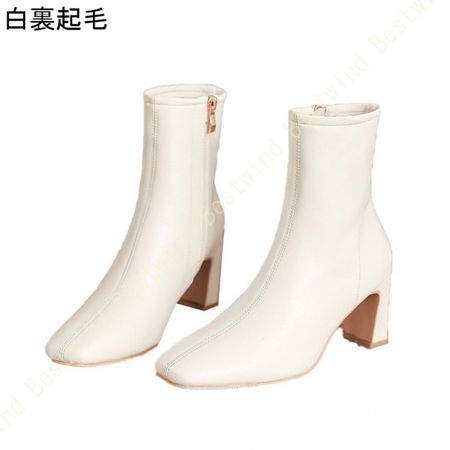 ブーツ レディース ストレッチ レイン 防水 雨 レザー ショートブーツ