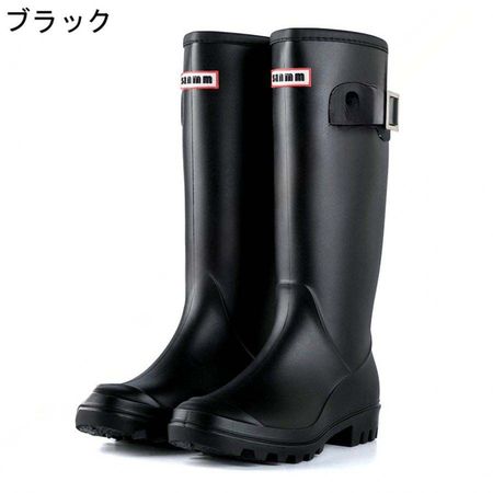 レディース ロング レインブーツ 長靴 雨靴 防水 レインシューズ