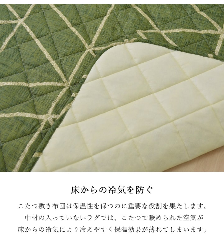 フォルム こたつ布団セット 掛敷セット カジュアル 幾何柄 洗える