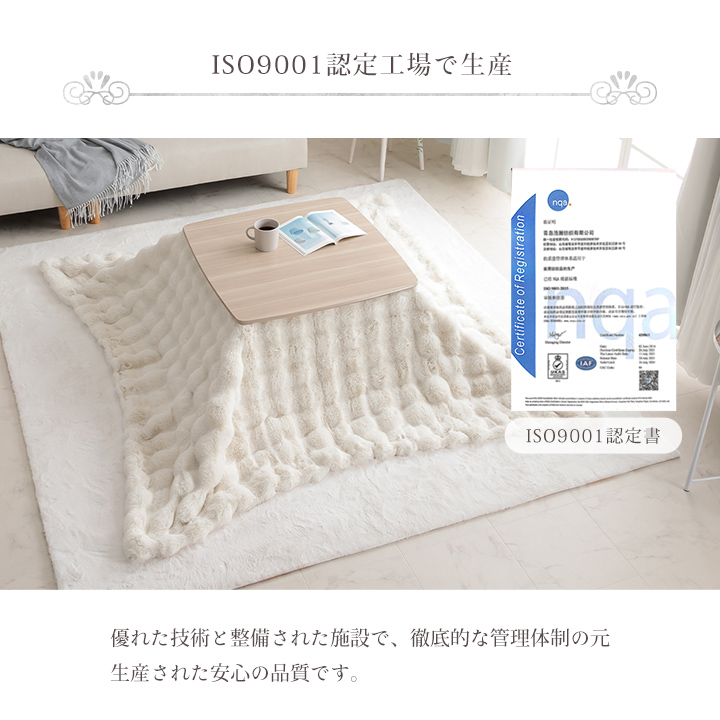 プレミアム こたつ布団 正方形 こたつ掛布団 こたつ掛け毛布 洗える