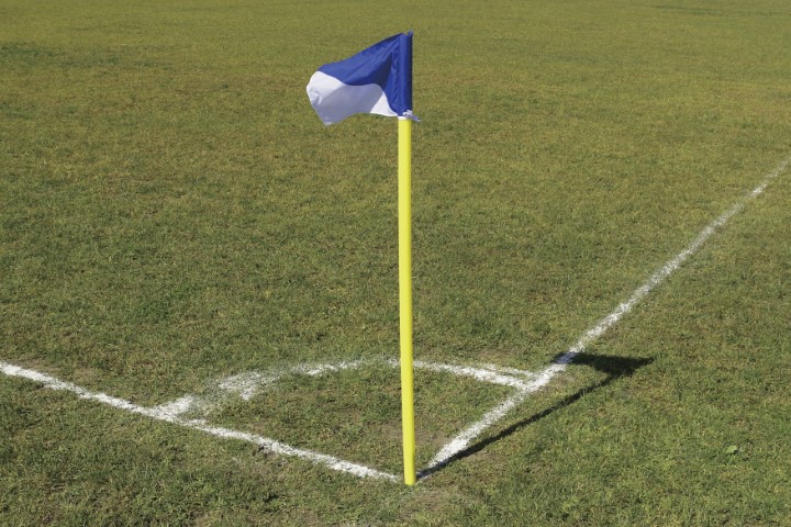 三和体育 サッカー用コーナーフラッグ 固定式 4本組 学校 体育用品