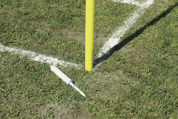 三和体育 サッカー用コーナーフラッグ 固定式 4本組 学校 体育用品
