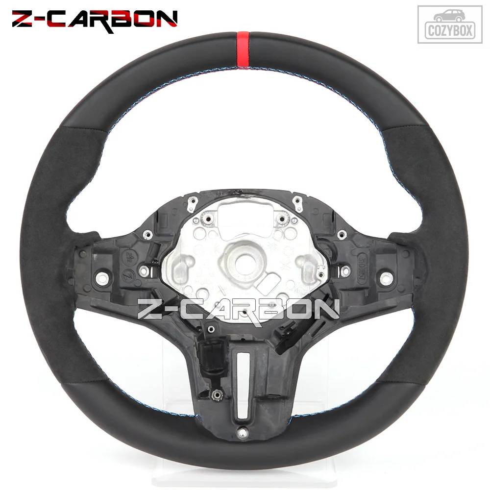 並行輸入品 アルカンターラ ステアリングホイール BMW G20 G30 G20 G29 F40 F44 G01 フルレザー アルカンターラレザー レーシング スポーツホイールの画像