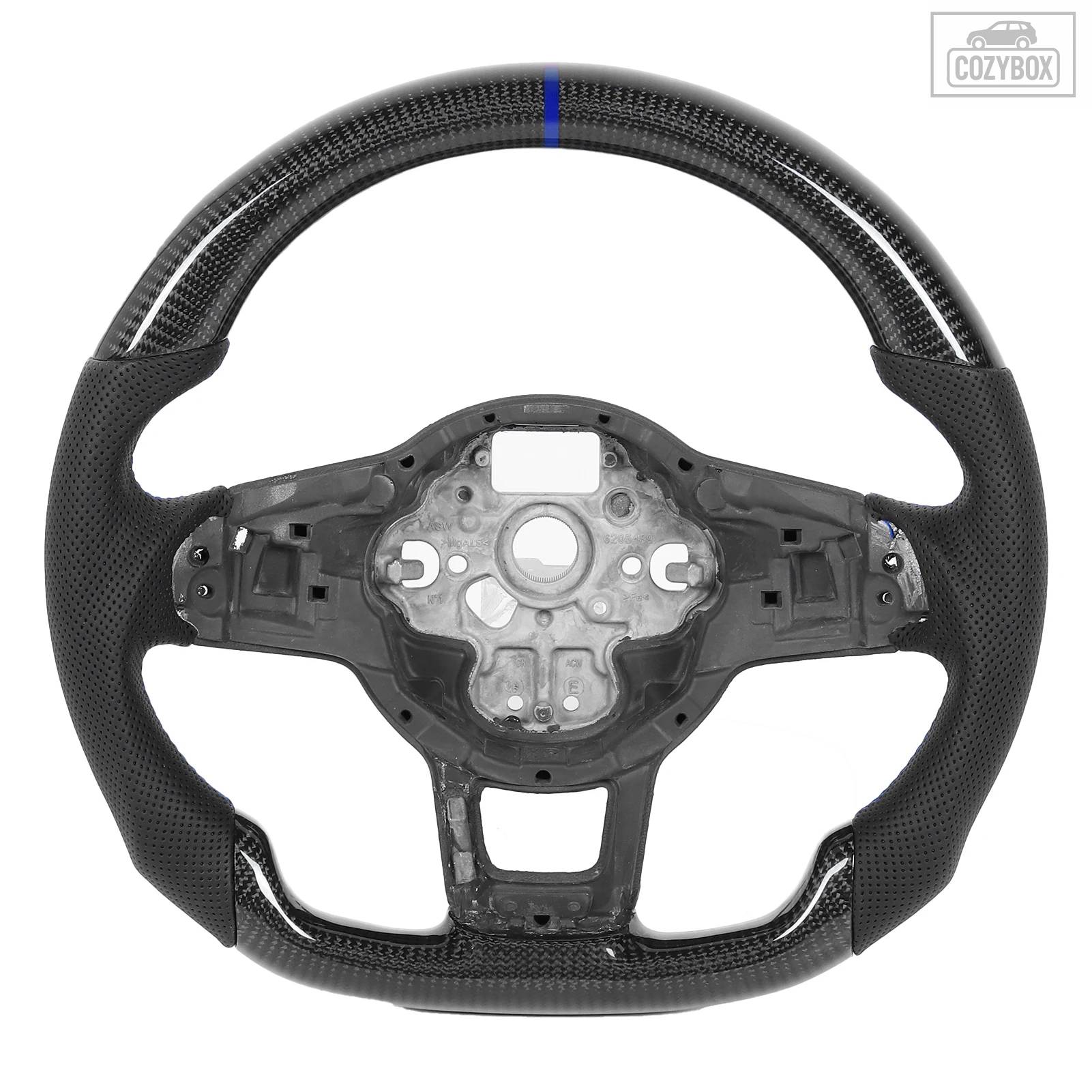並行輸入品 カーボン ステアリングホイール フォルクスワーゲン GTI ゴルフ MK7 MK7.5 R 2015 2016 2017 カスタム ステアリングホイール カ_2