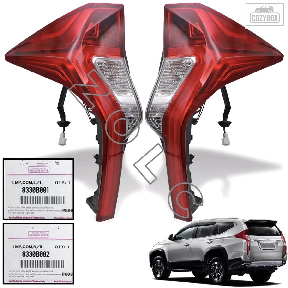 並行輸入品 LED テールライト テールランプ ウィンカー ブレーキランプ アセンブリ 8330B001 8330B002 パジェロ モンテロ スポーツ 3 2016-2019_1