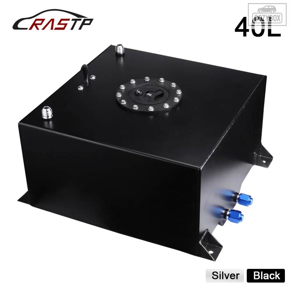 並行輸入品 アルミ製 40L 70L 80L 燃料サージタンク ミラー ポリッシュ 燃料バッテリー キャップ/フォーム内蔵 センサー付き ブラック シルバー OCC039の画像