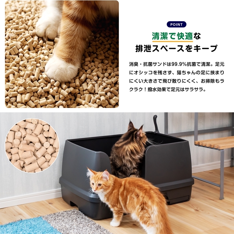 猫用トイレ デオトイレ 本体セット 快適ワイド コーナン限定カラー