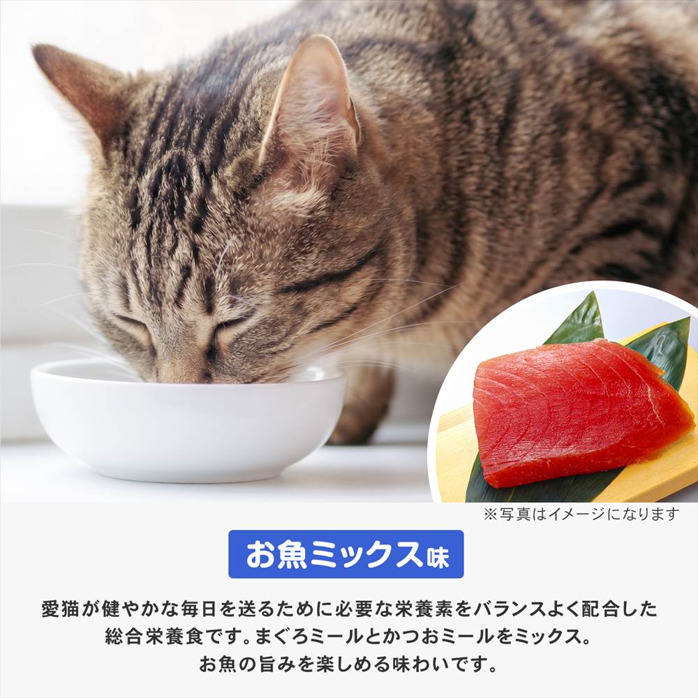 キャットフード 2.7kg まんぷくドライ お魚ミックス味 猫餌 フード