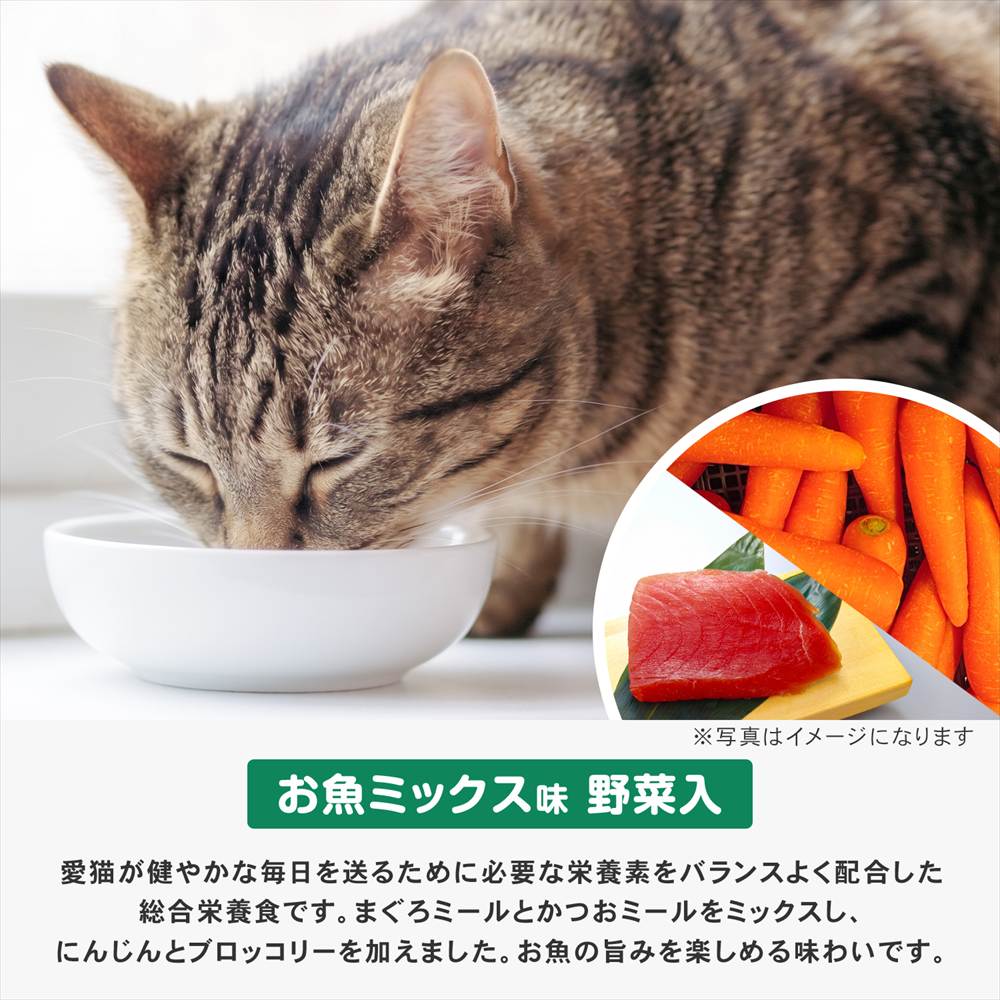 キャットフード 2.7kg まんぷくドライ お魚ミックス味・野菜入 猫餌
