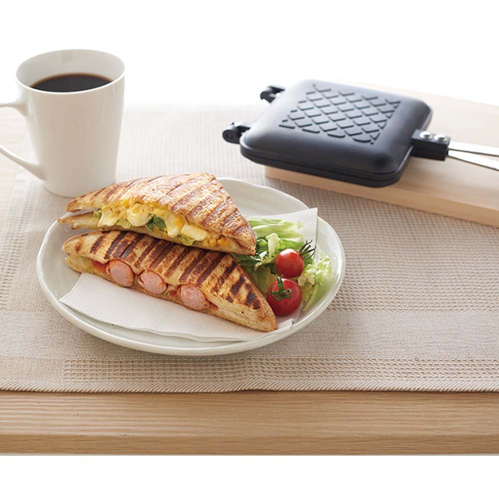 ホットサンドトースター Amazon.co.jp : 曙産業 サンドイッチ 型 四角 ブラウン 日本製