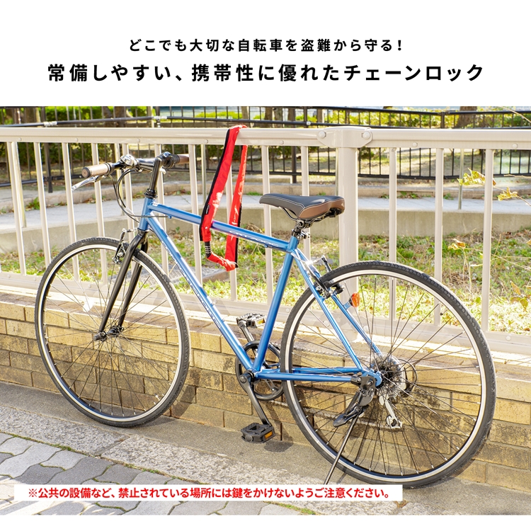 コーナン オリジナル SOUTHERNPORT 携帯性に優れたチェーンロック 