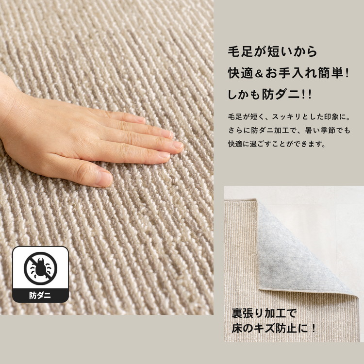 コーナン オリジナル LIFELEX 防ダニカーペット 江戸間約4．5