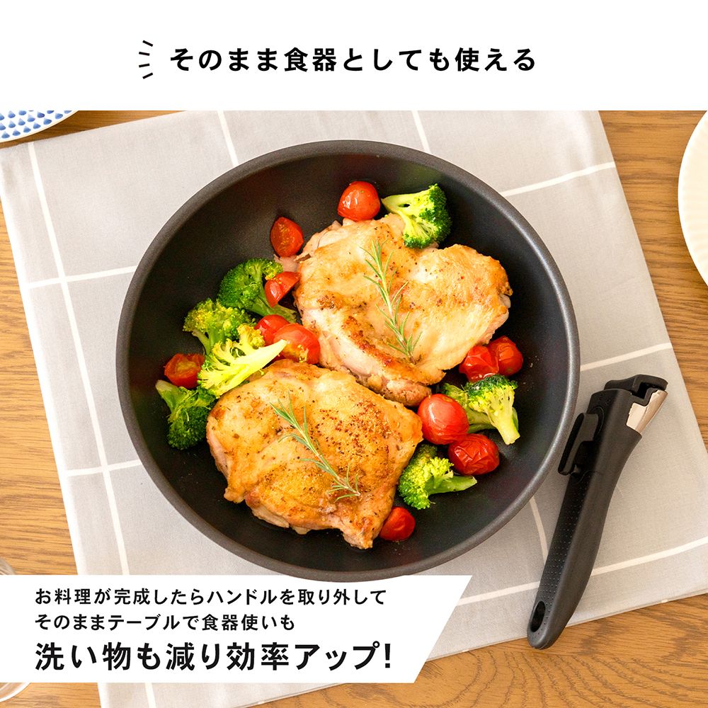 IH対応 ガス火対応 フライパンセット カバー付き 5点セット