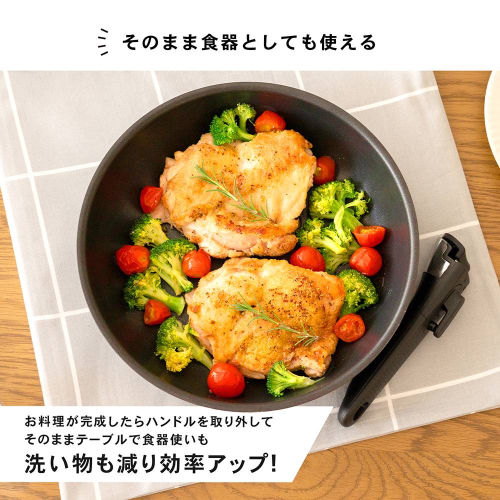 ◇コーナンオリジナル LIFELEX ハンドルが外せるフライパン ◇コーナンオリジナル LIFELEX ハンドルが外せるフライパン