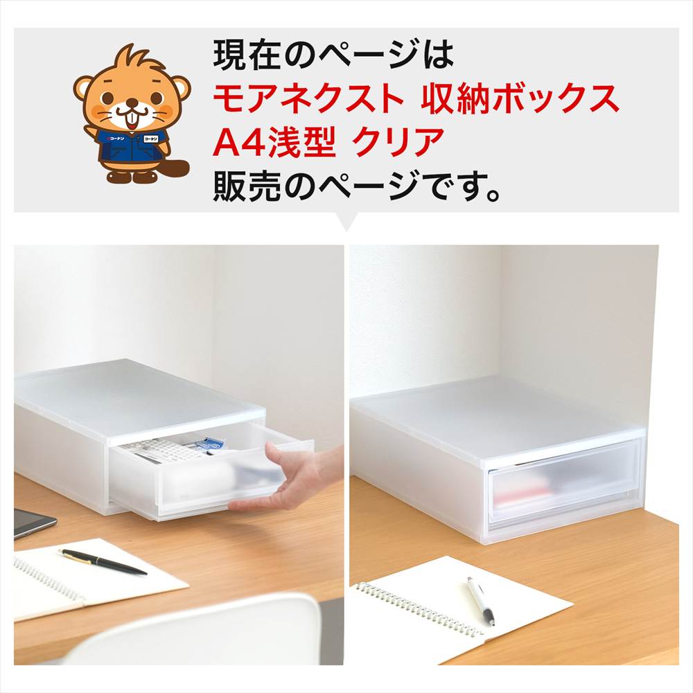 コーナンオリジナル LIFELEX モアネクスト A4浅型CL 2636-120