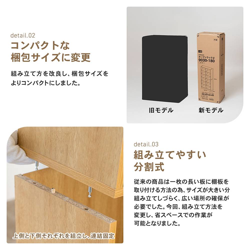 コーナンオリジナル LIFELEX オープンラックβ 9030−180