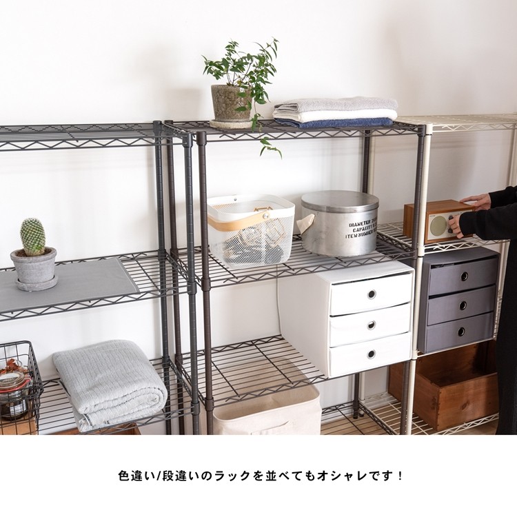 カラーラック ｂｒ ９０１５ ４段 キャスターの取付はできません 激安通販 棚 ラック スチール棚 メタルラック コーナン メタルシェルフ おしゃれ スチールラック