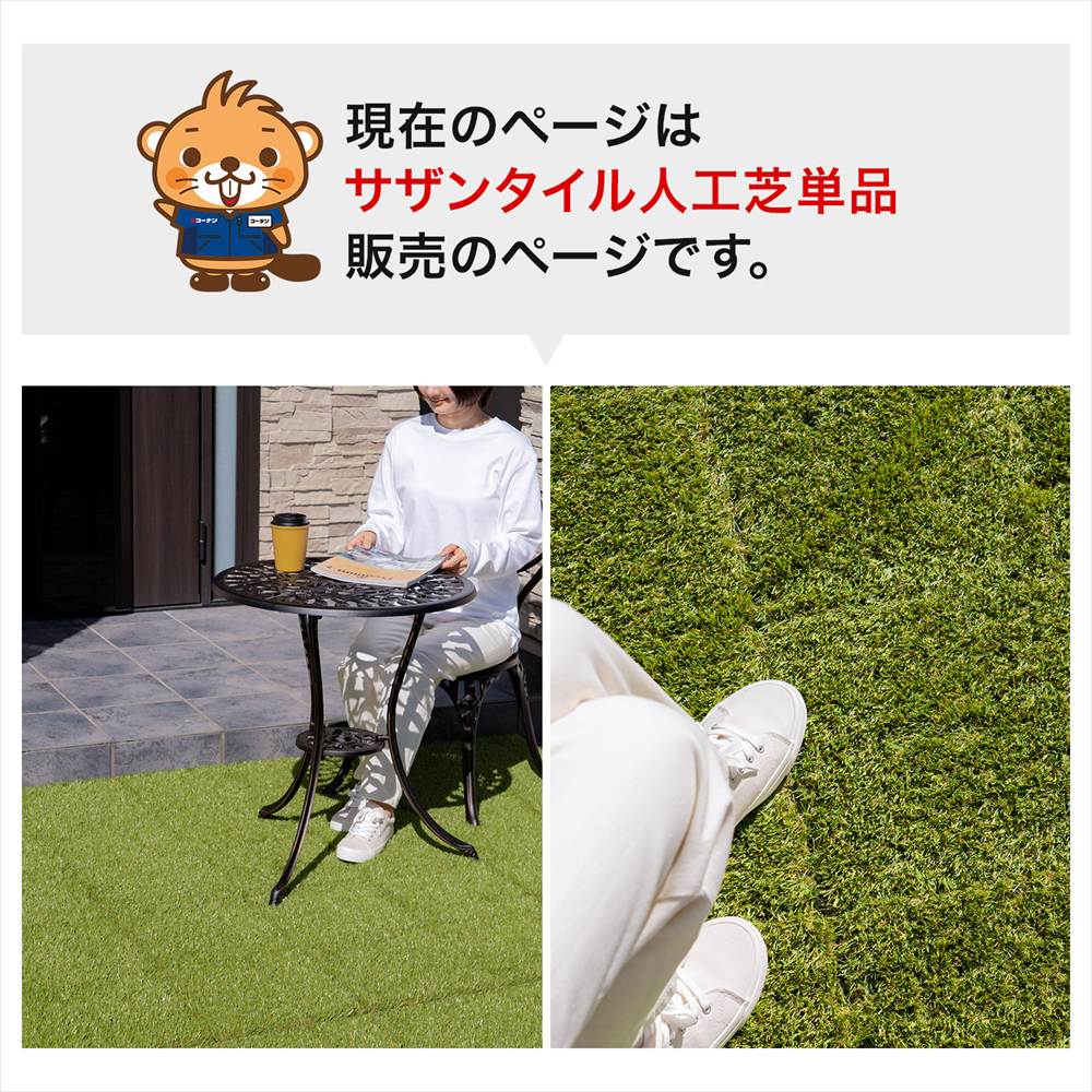 現在のページはサザンタイル人工芝単品販売のページです。