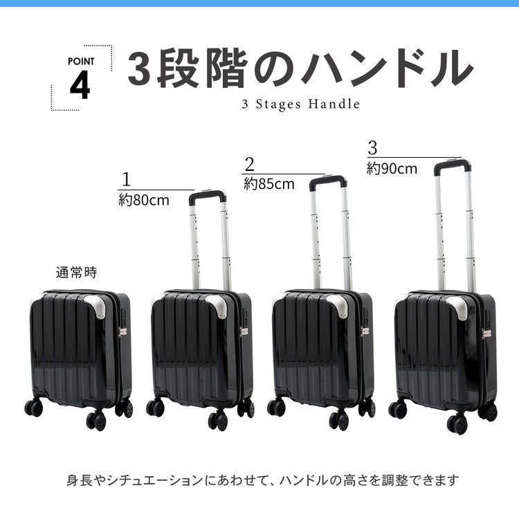 3段階のハンドル