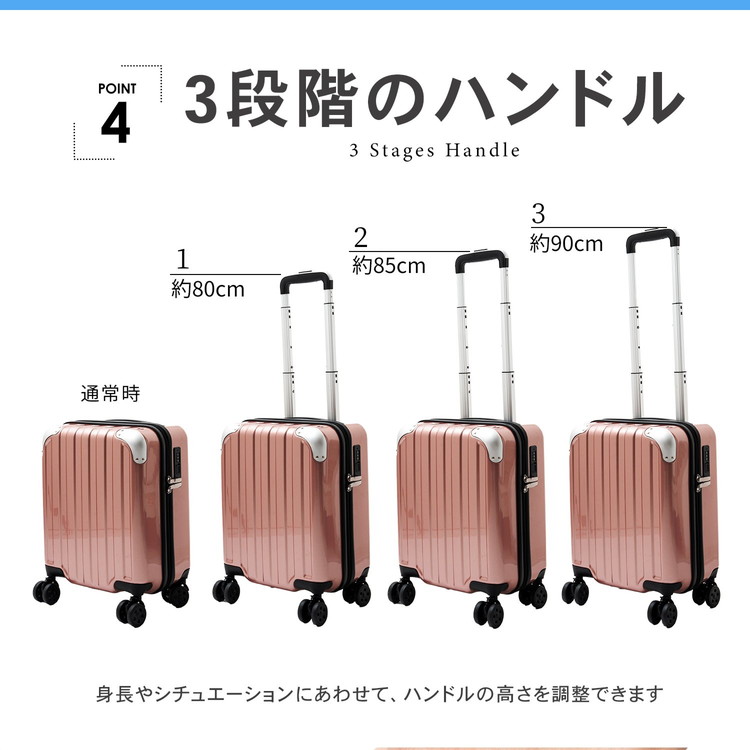 3段階のハンドル
