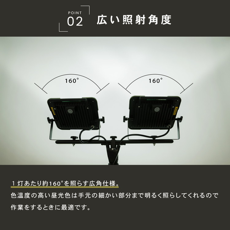 コーナン オリジナル PROACT LEDワークライト30W×2灯 WLT
